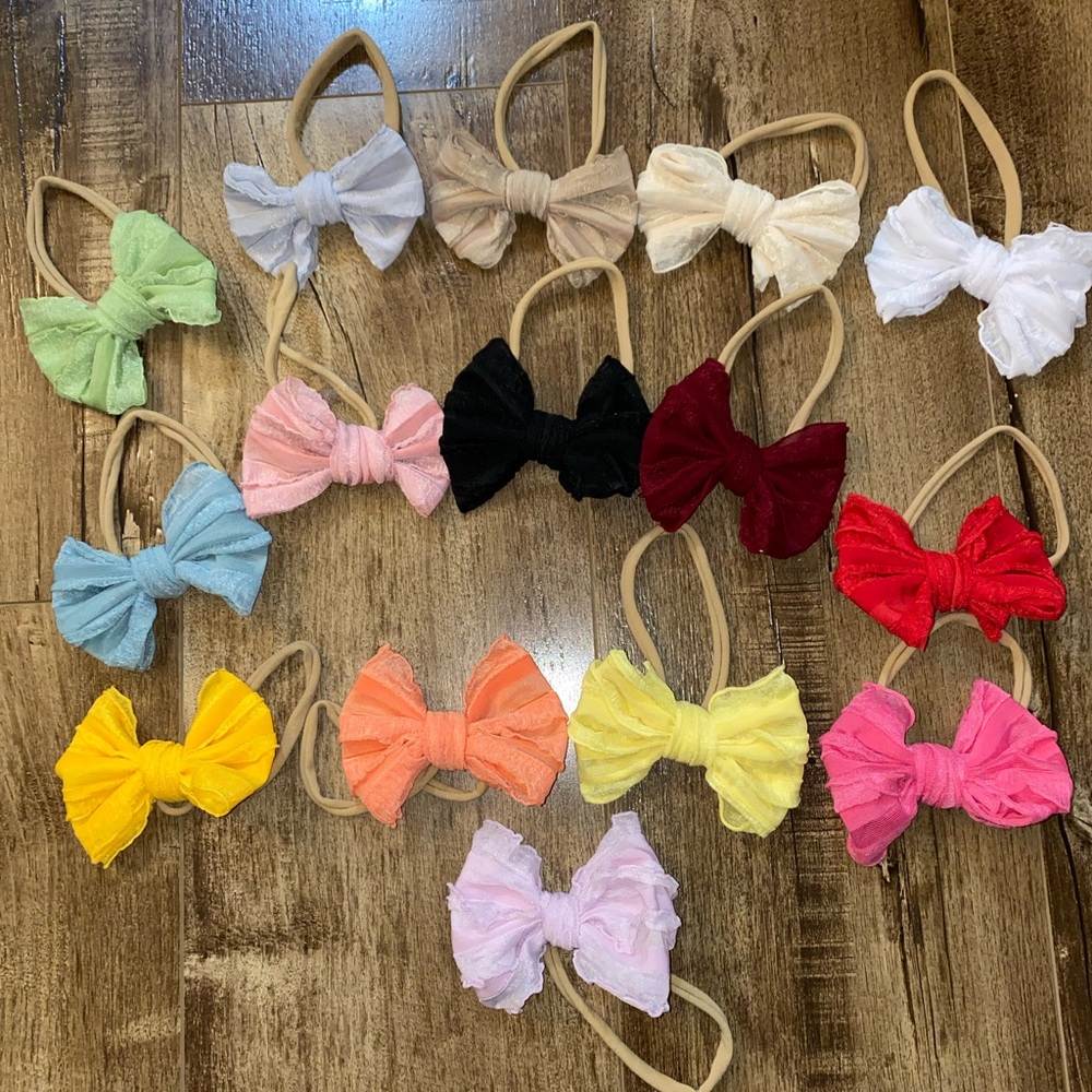 Baby hair bow lot